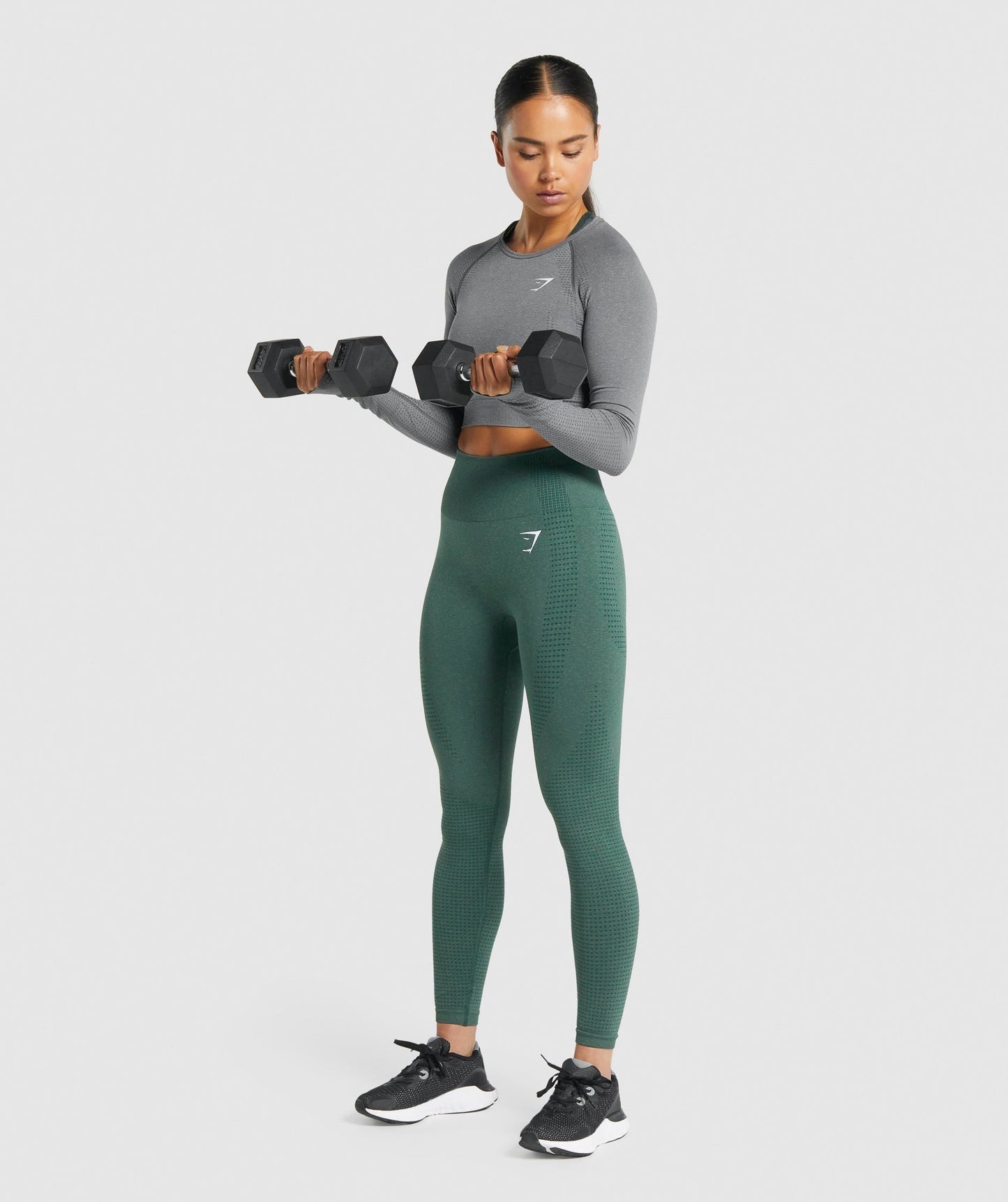Gymshark Vital Crop Top - Smokey Grey Marl