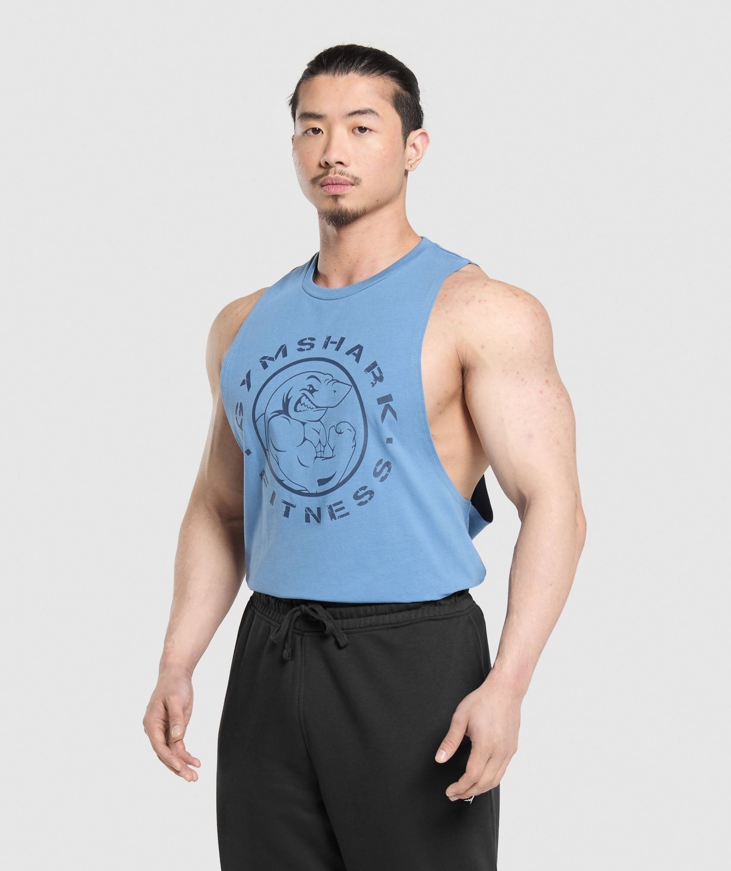 Gymshark Legacy Drop Arm Tank - Classic Blue