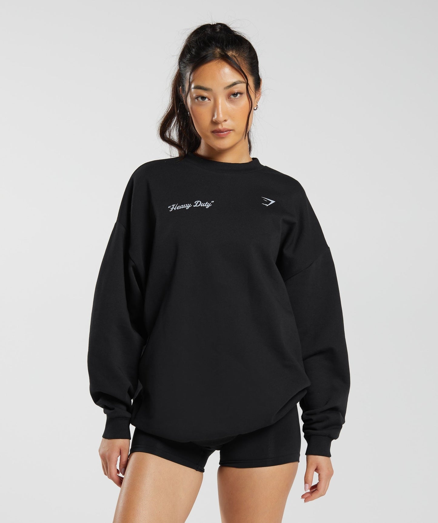 Gymshark Heavy Duty Oversized Sweatshirt - Black