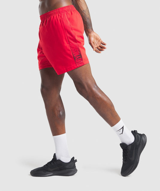 Gymshark Graphic Sport Shorts - Red