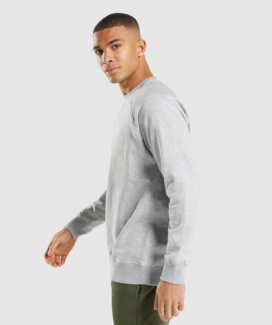 Gymshark Apollo Crew - Light Grey Marl