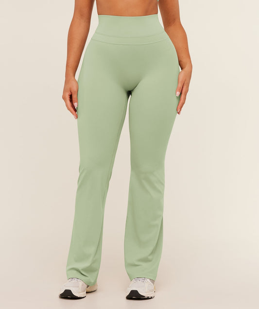 Gymshark Whitney Regular Flared Legging - Haze Green