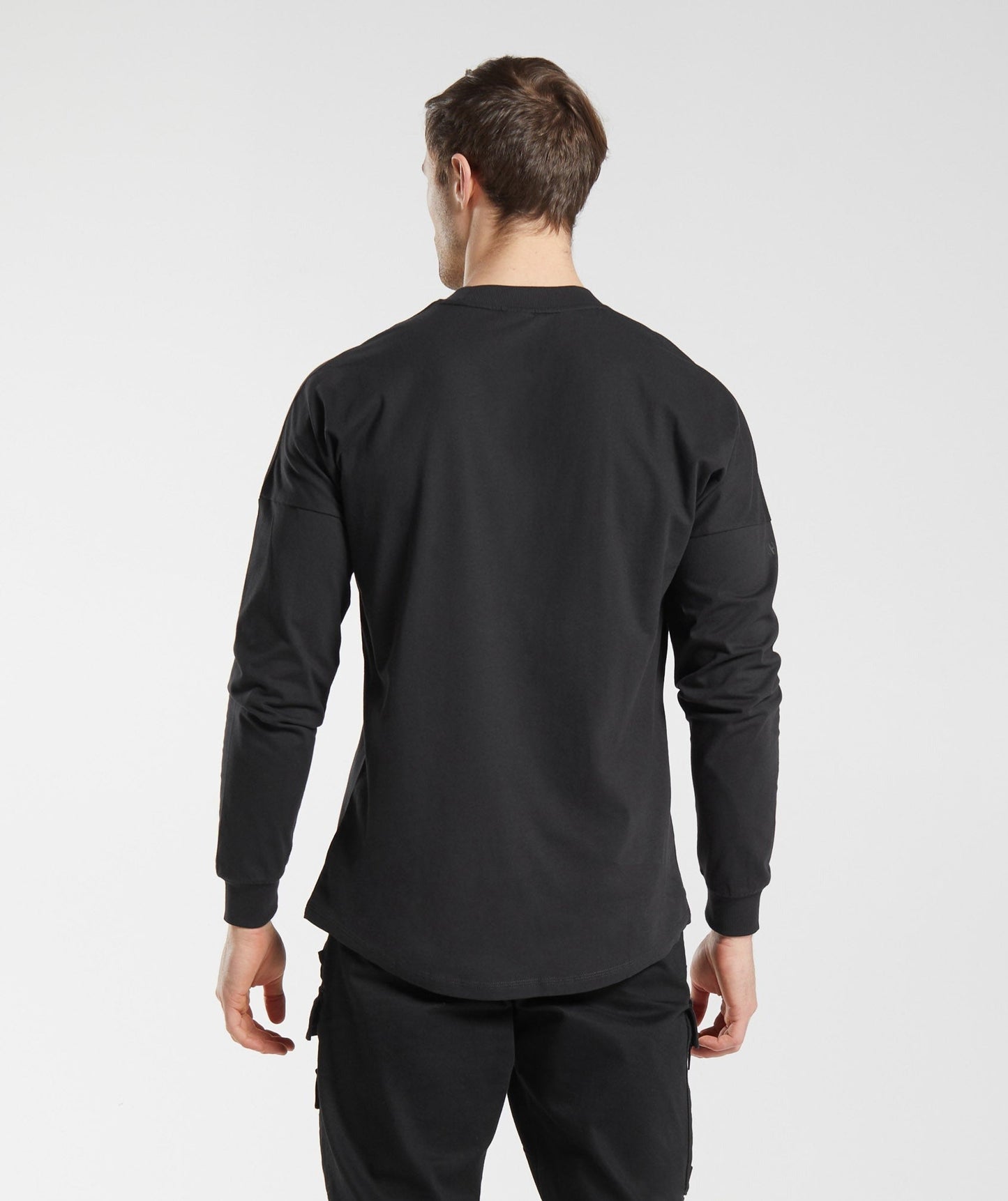 Gymshark GS x David Laid Oversized Long Sleeve T-Shirt - Black
