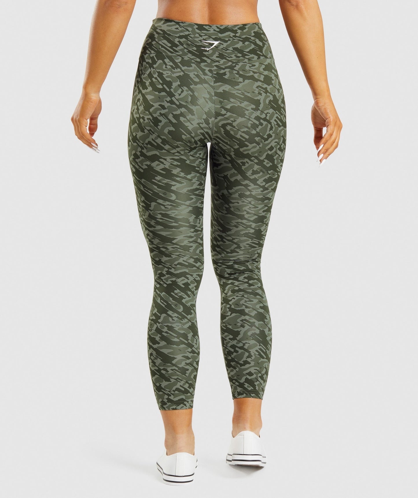 Gymshark Training Leggings - Green Print