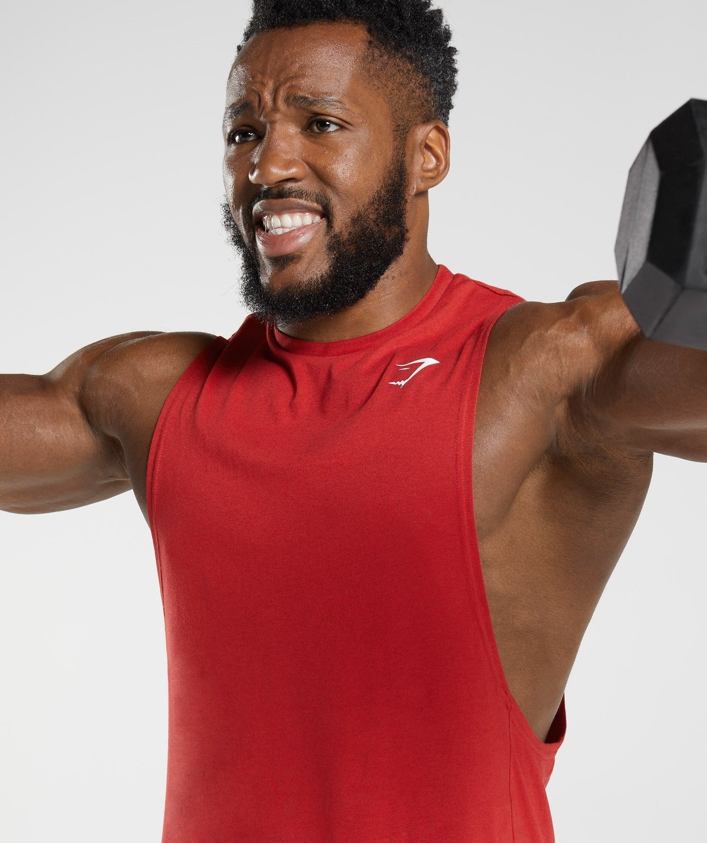 Gymshark React Drop Arm Tank - Salsa Red
