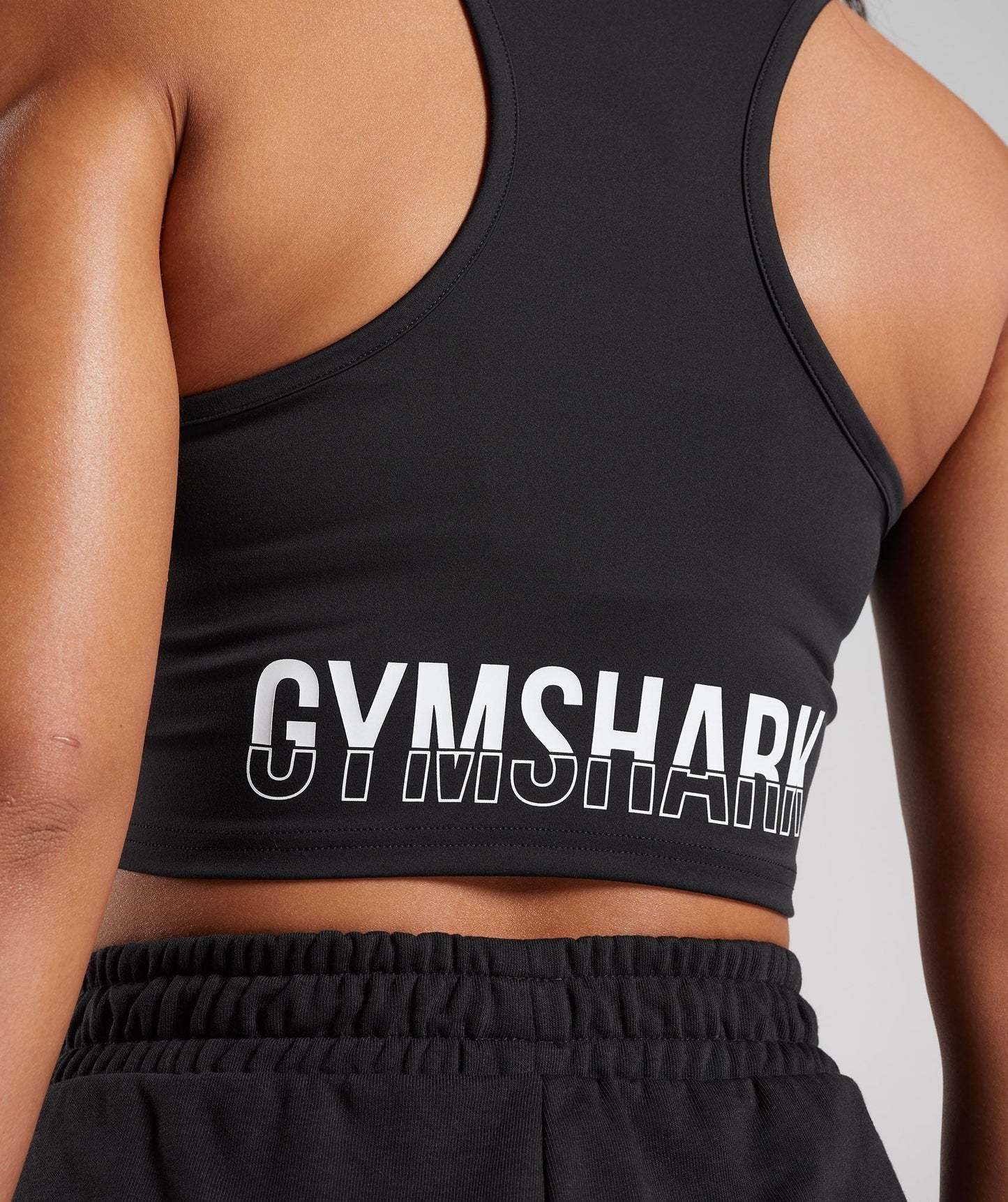 Gymshark Fraction Crop Tank - Black