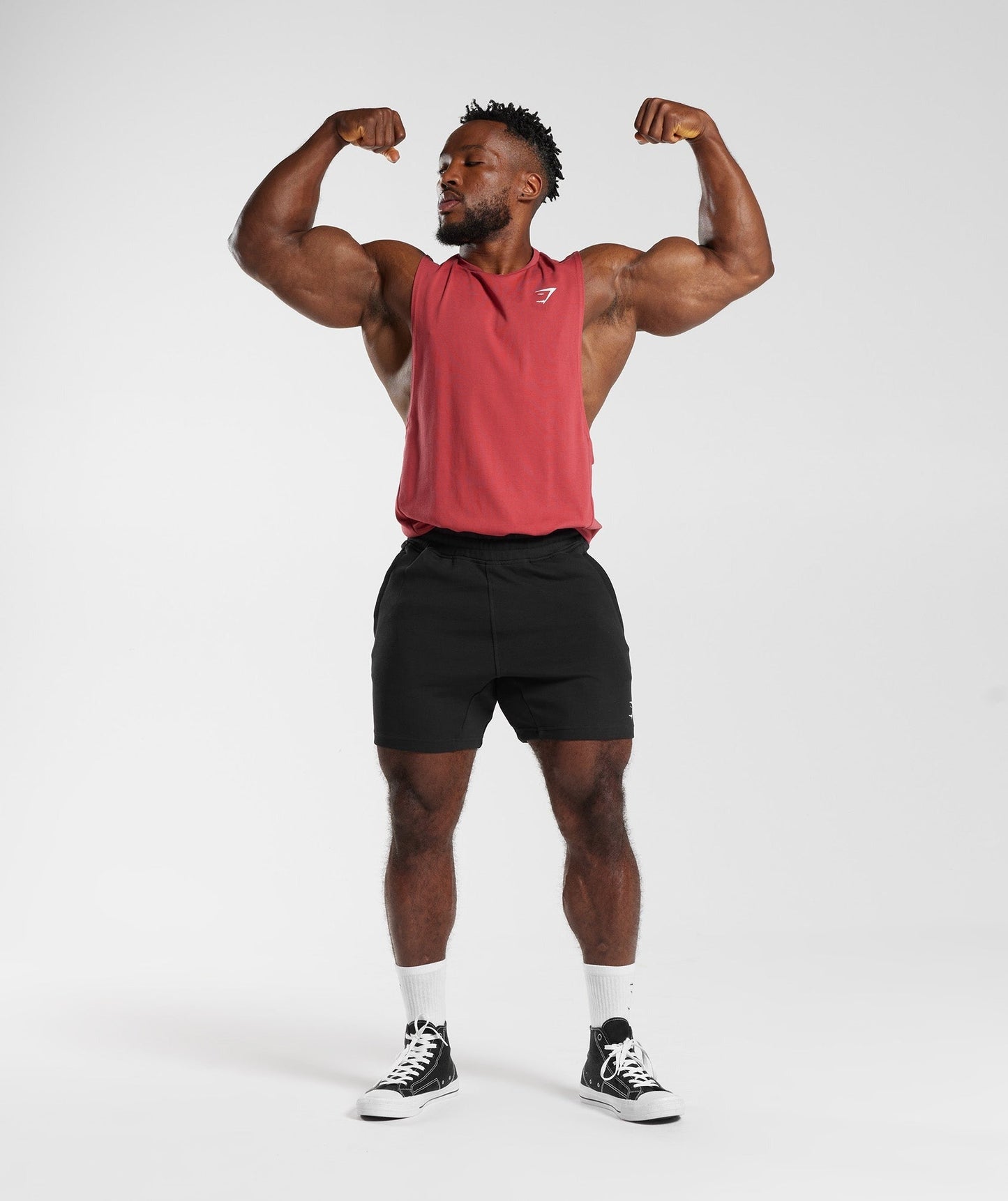 Gymshark React Drop Arm Tank - Sundried Red