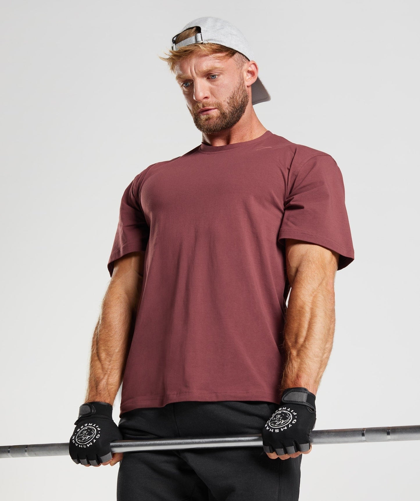 Gymshark Power T-Shirt - Cherry Brown