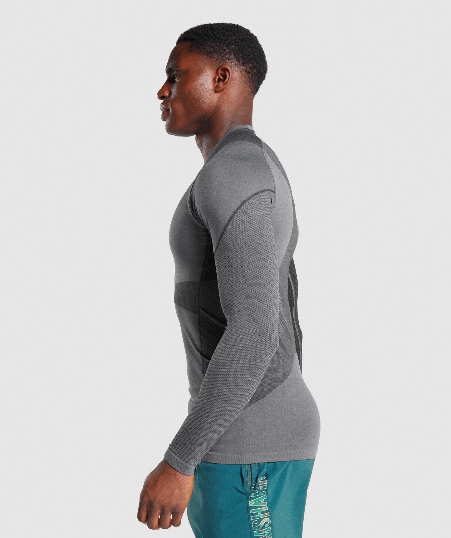 Gymshark Free Force Seamless Long Sleeve T-Shirt - Grey