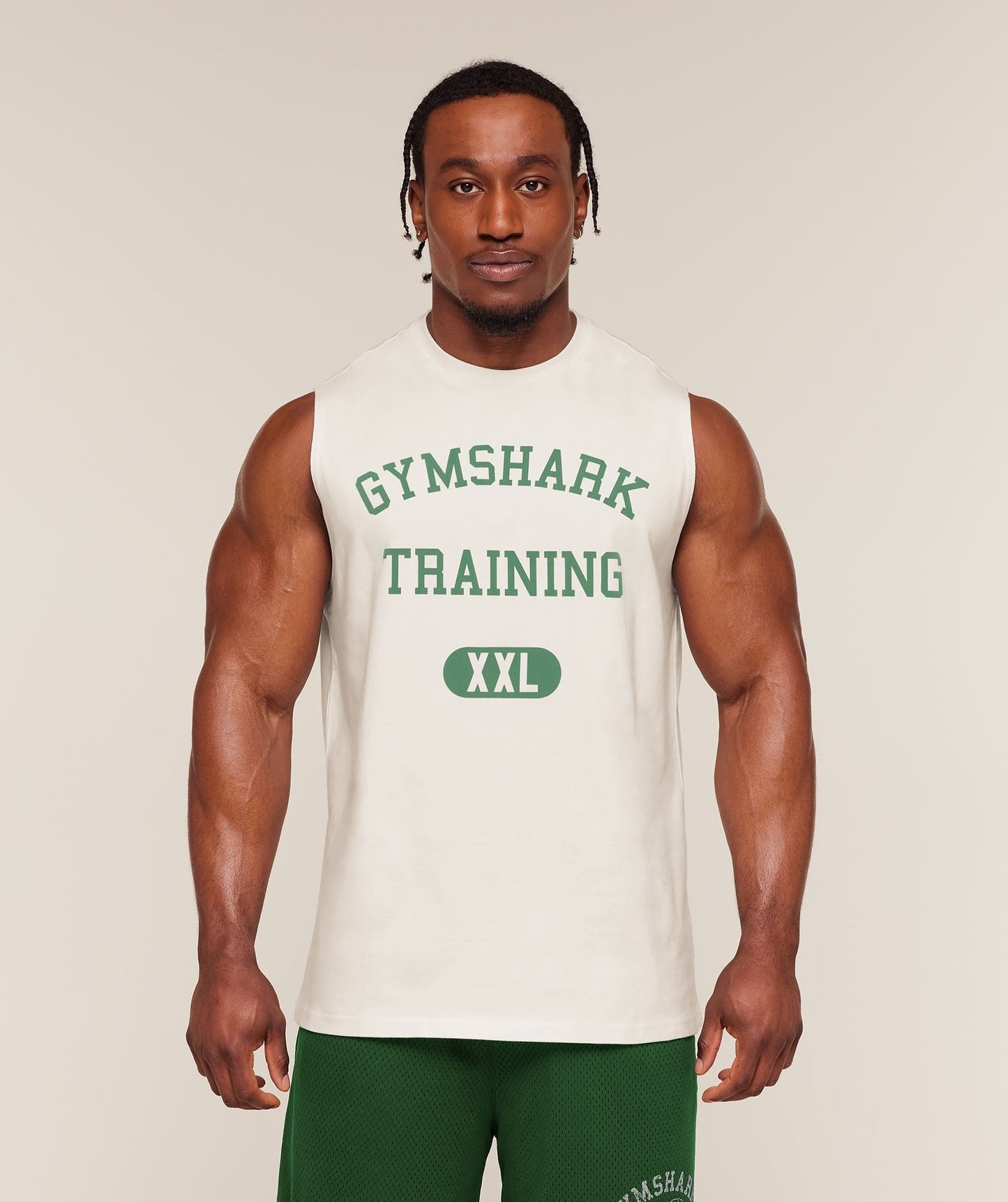 Gymshark Training Graphic Tank - Soft White