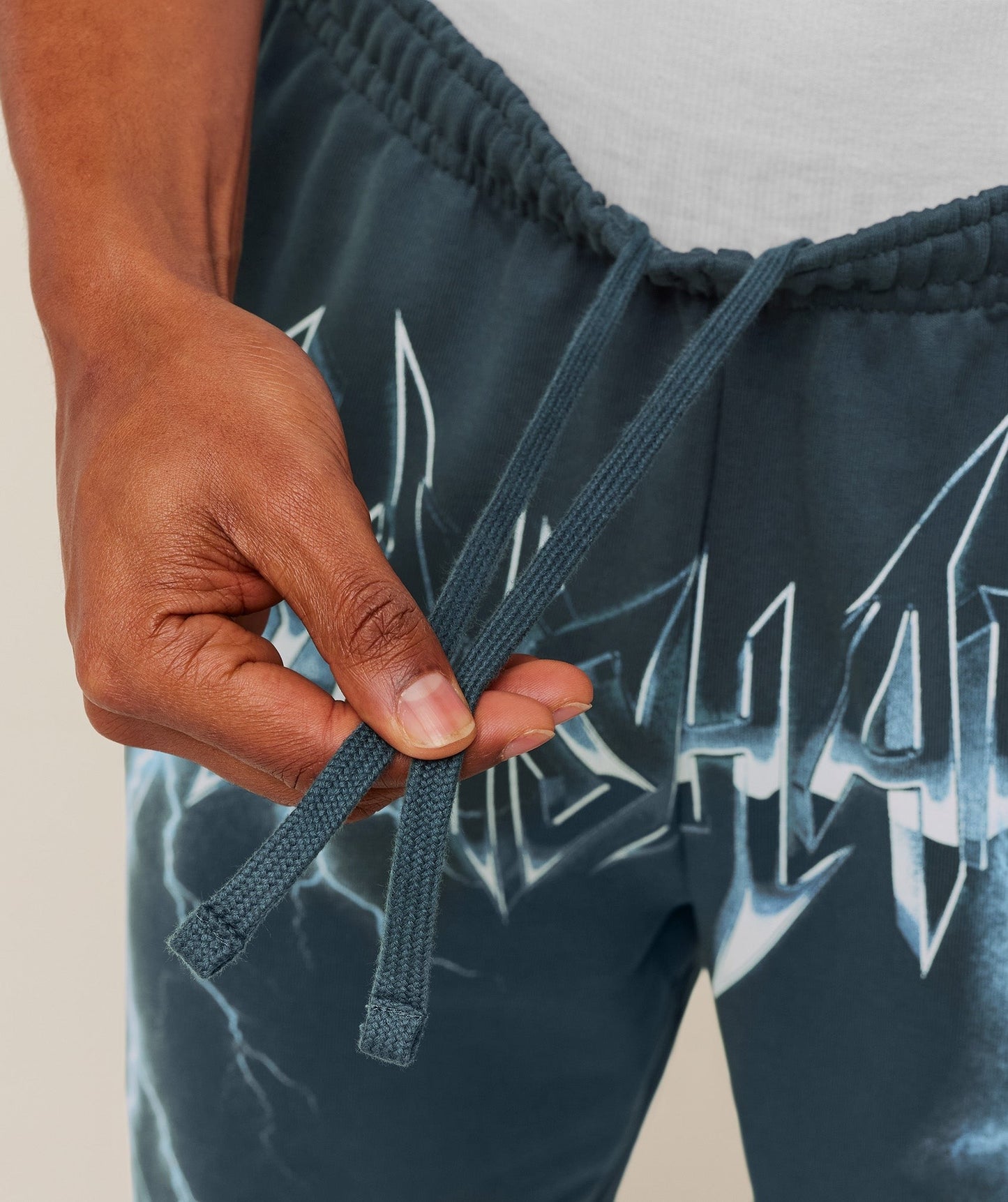 Gymshark Eagle Band Style Graphic Straight Leg Pants - GS Stealth Blue