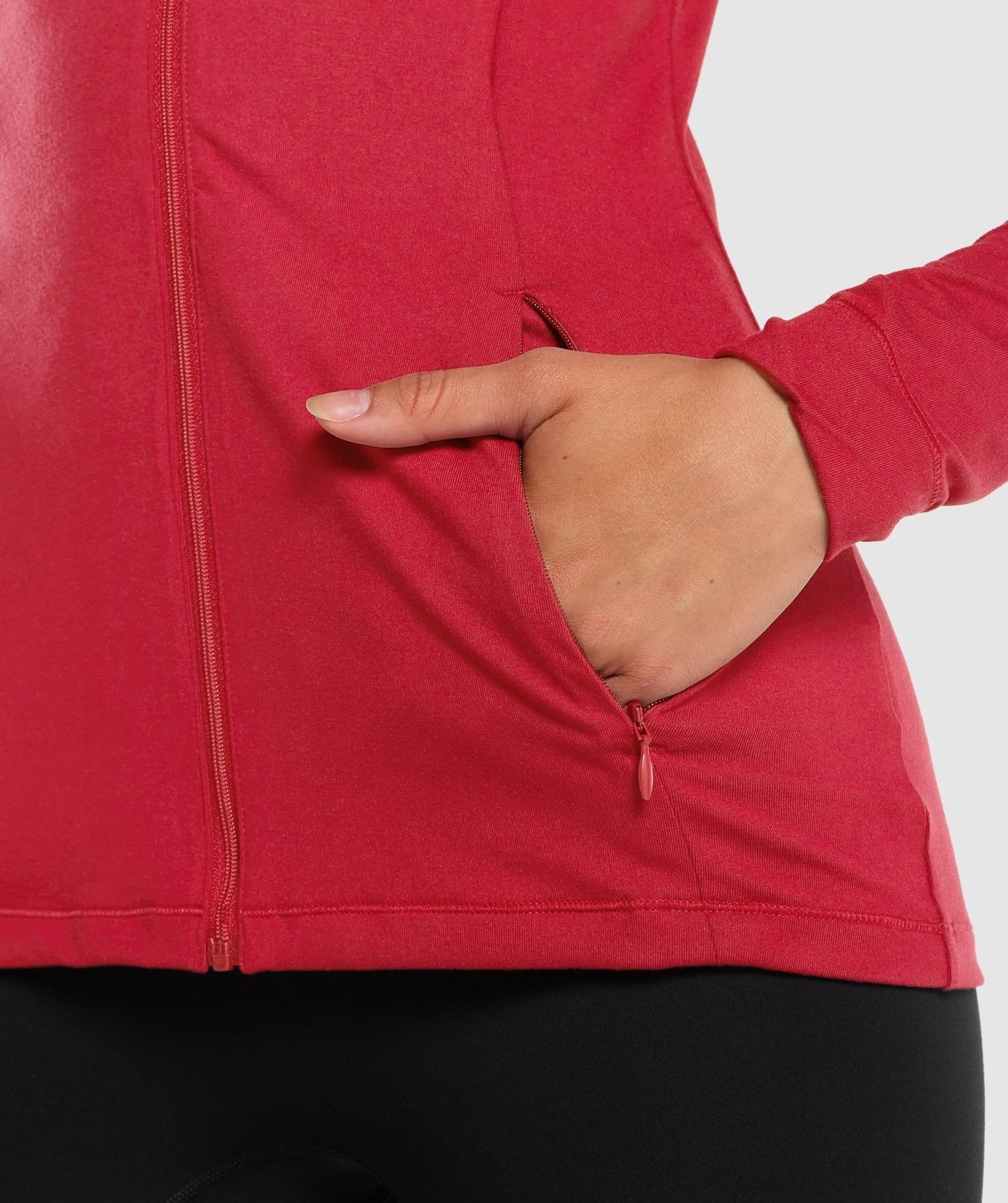 Gymshark Training Zip Up - Burgundy