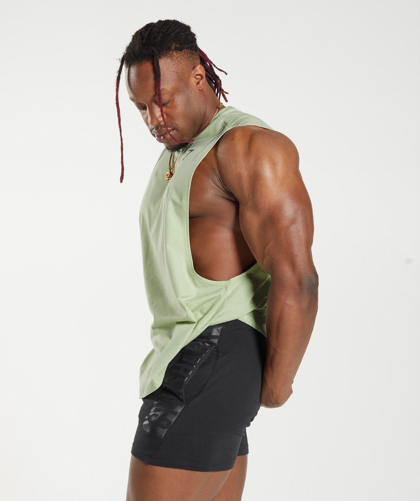 Gymshark Bold Drop Arm Tank - Flora Green