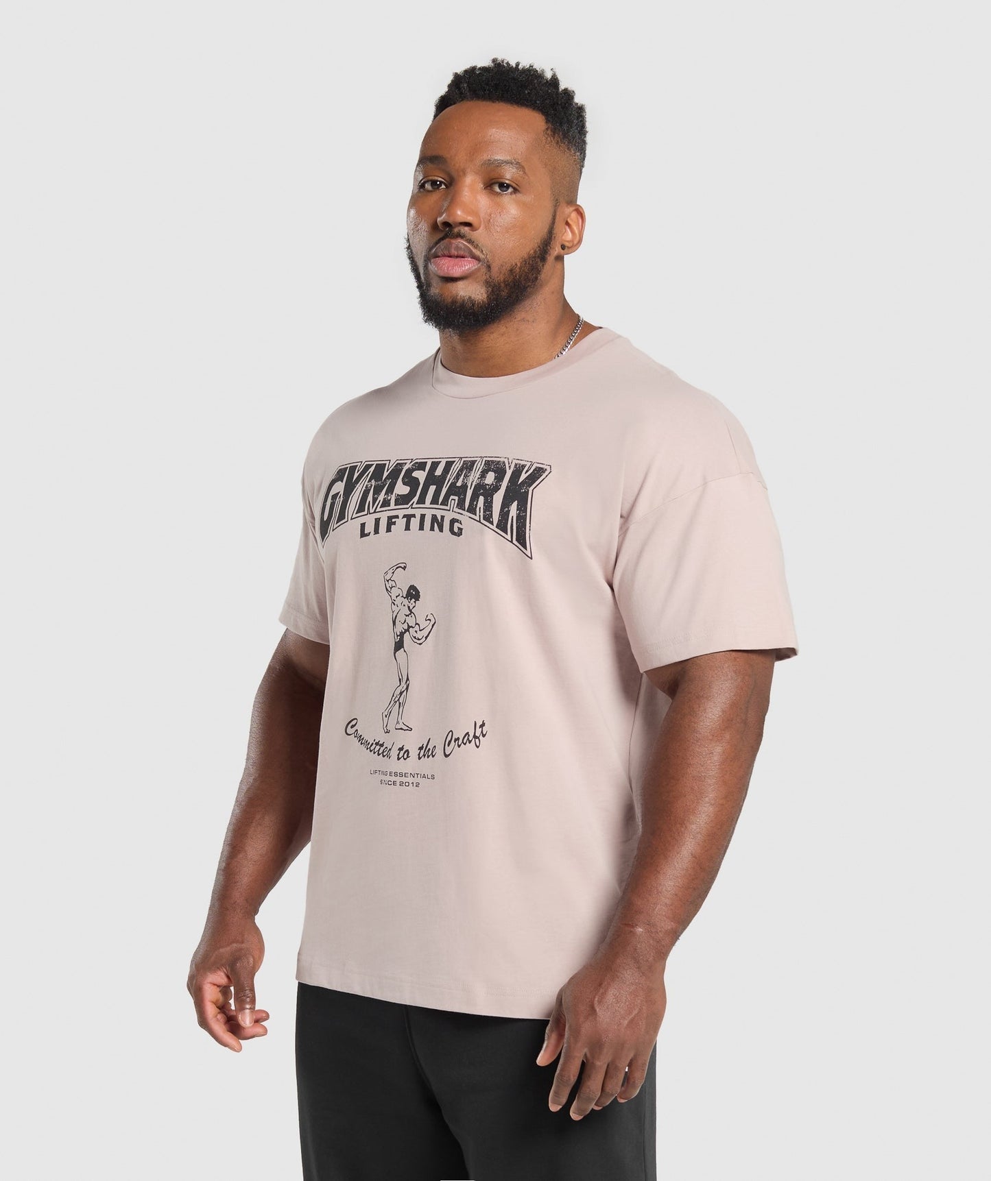 Gymshark Committed to the Craft T-Shirt - Muted Pink