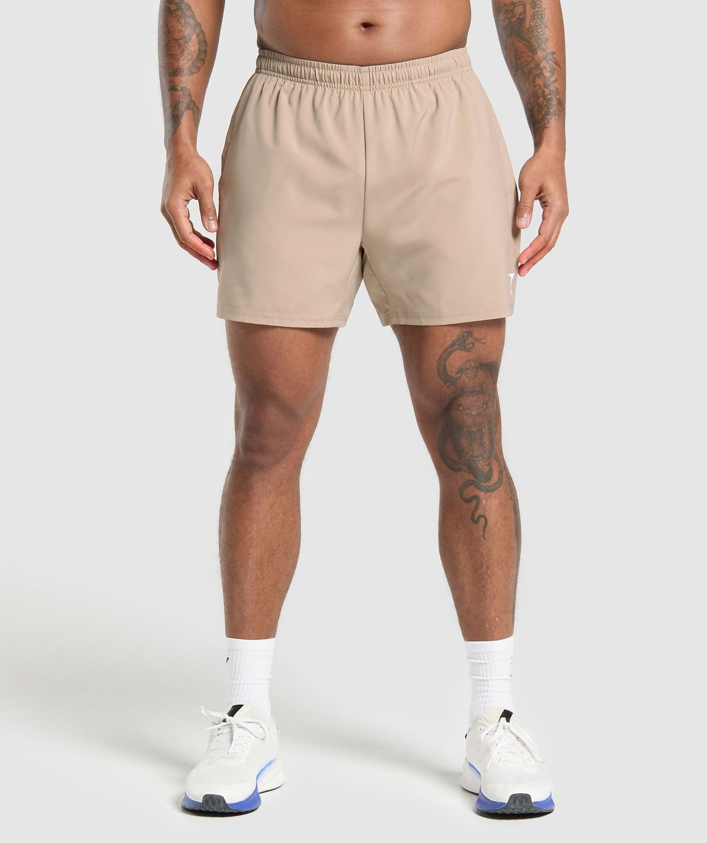 Gymshark Arrival 5" Shorts - Cement Brown