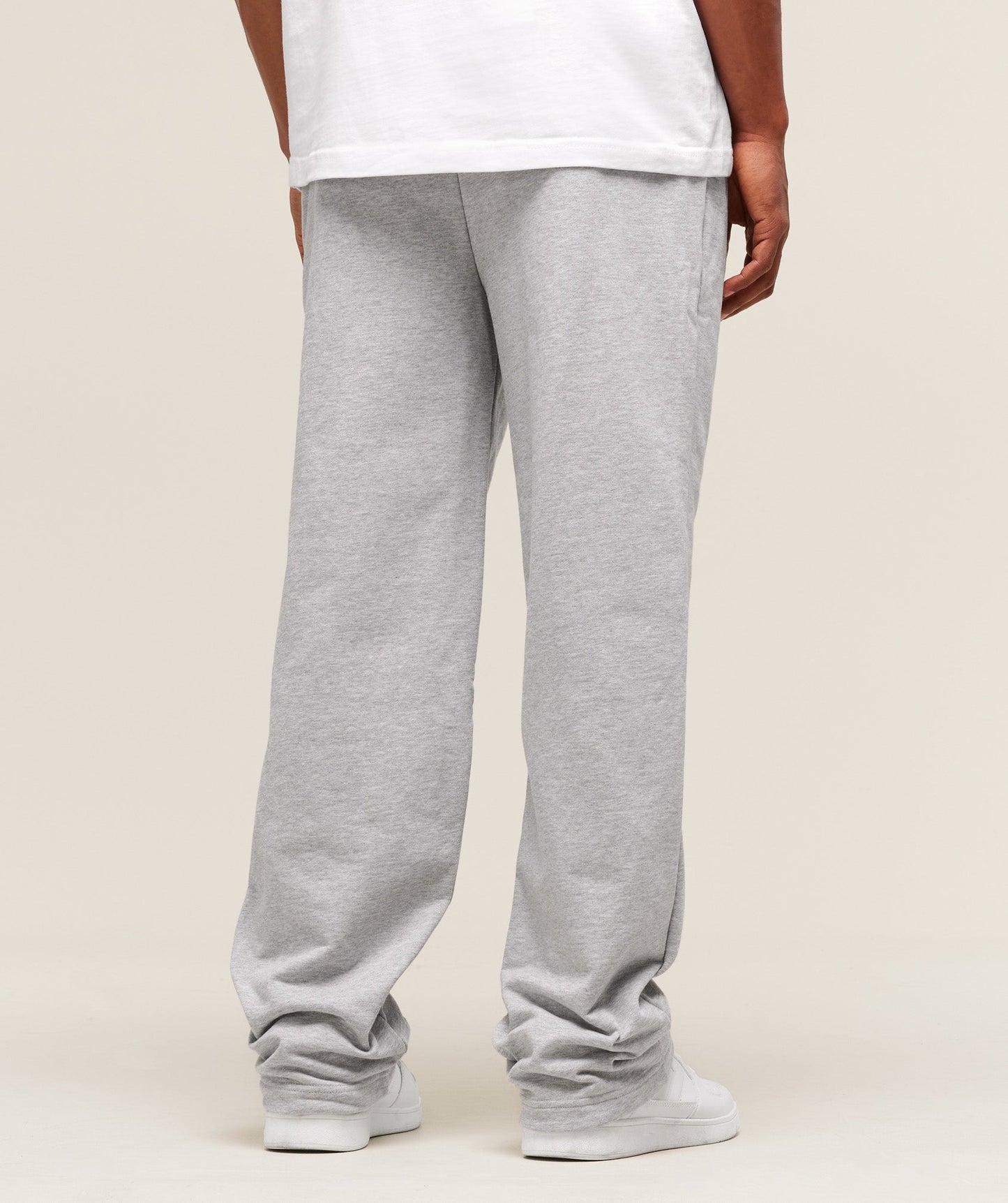 Gymshark Rest Day Essentials Straight Leg Joggers - Light Grey Marl