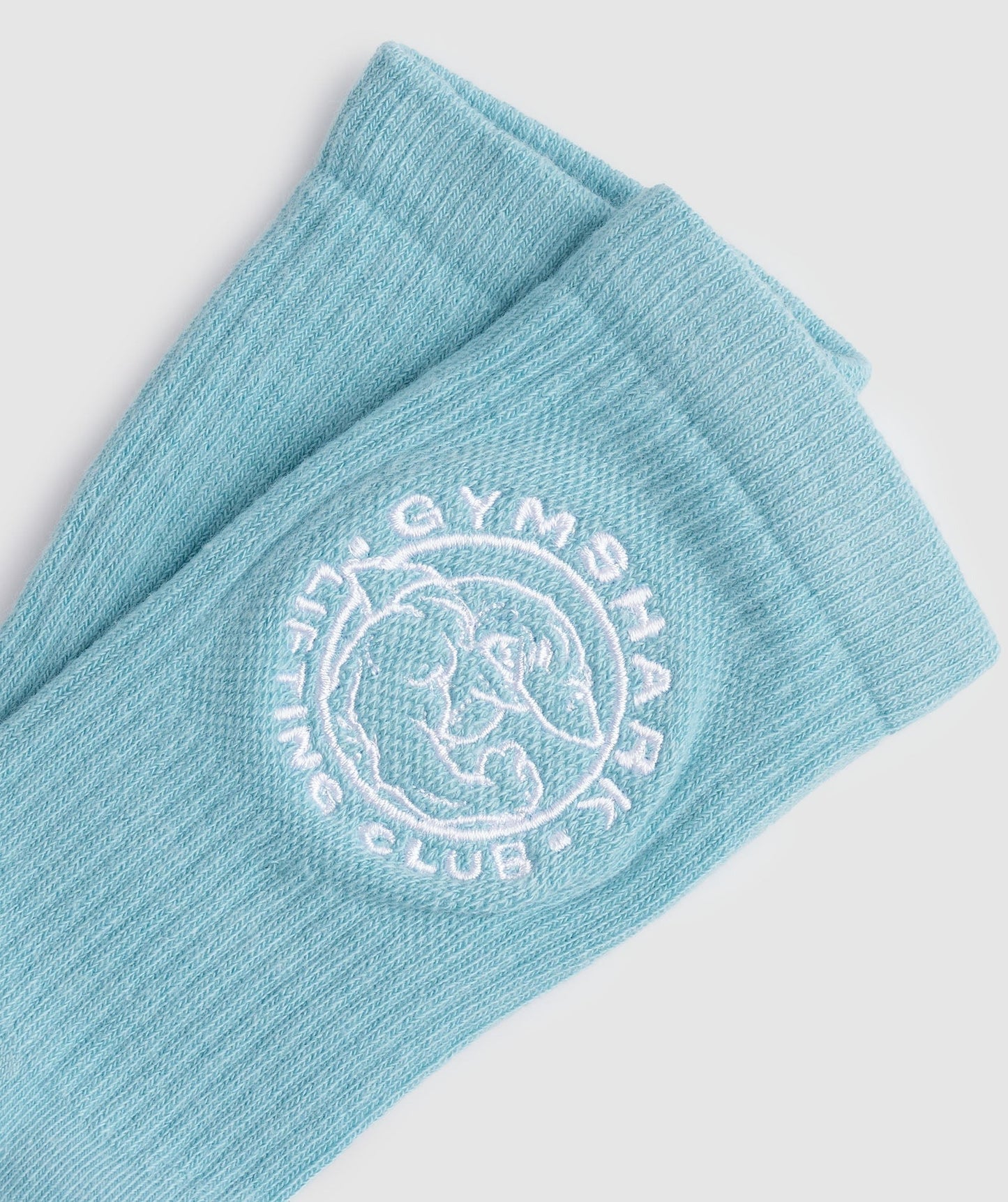 Gymshark Legacy Crew Socks 2pk - Iceberg Blue/White