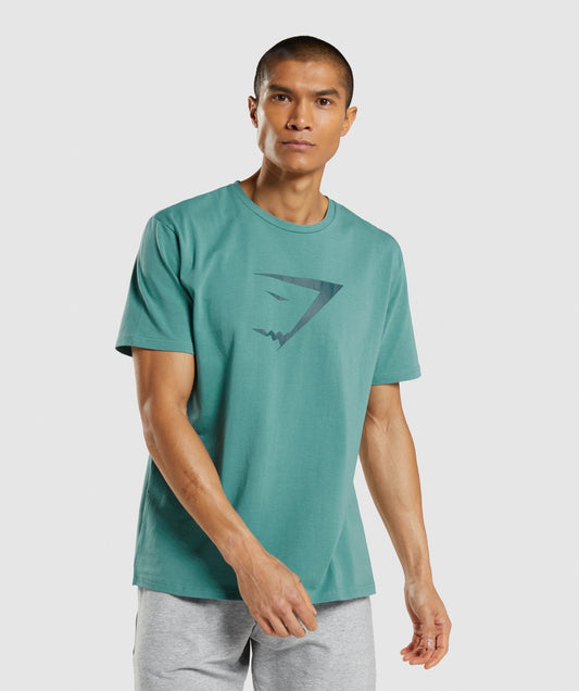 Gymshark Sharkhead Infill T-Shirt - Teal