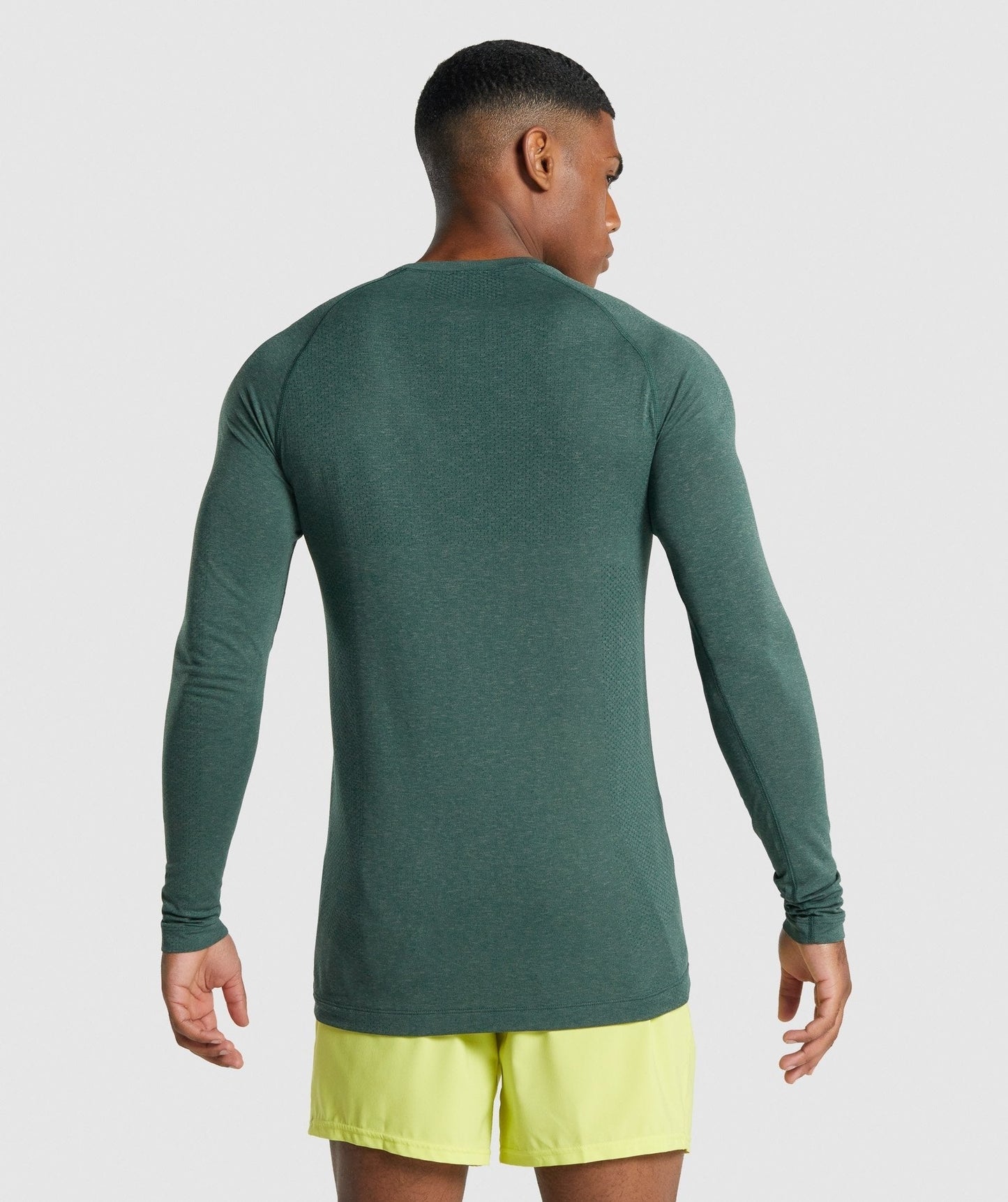 Gymshark Vital Light Long Sleeve T-Shirt - Dark Green Marl
