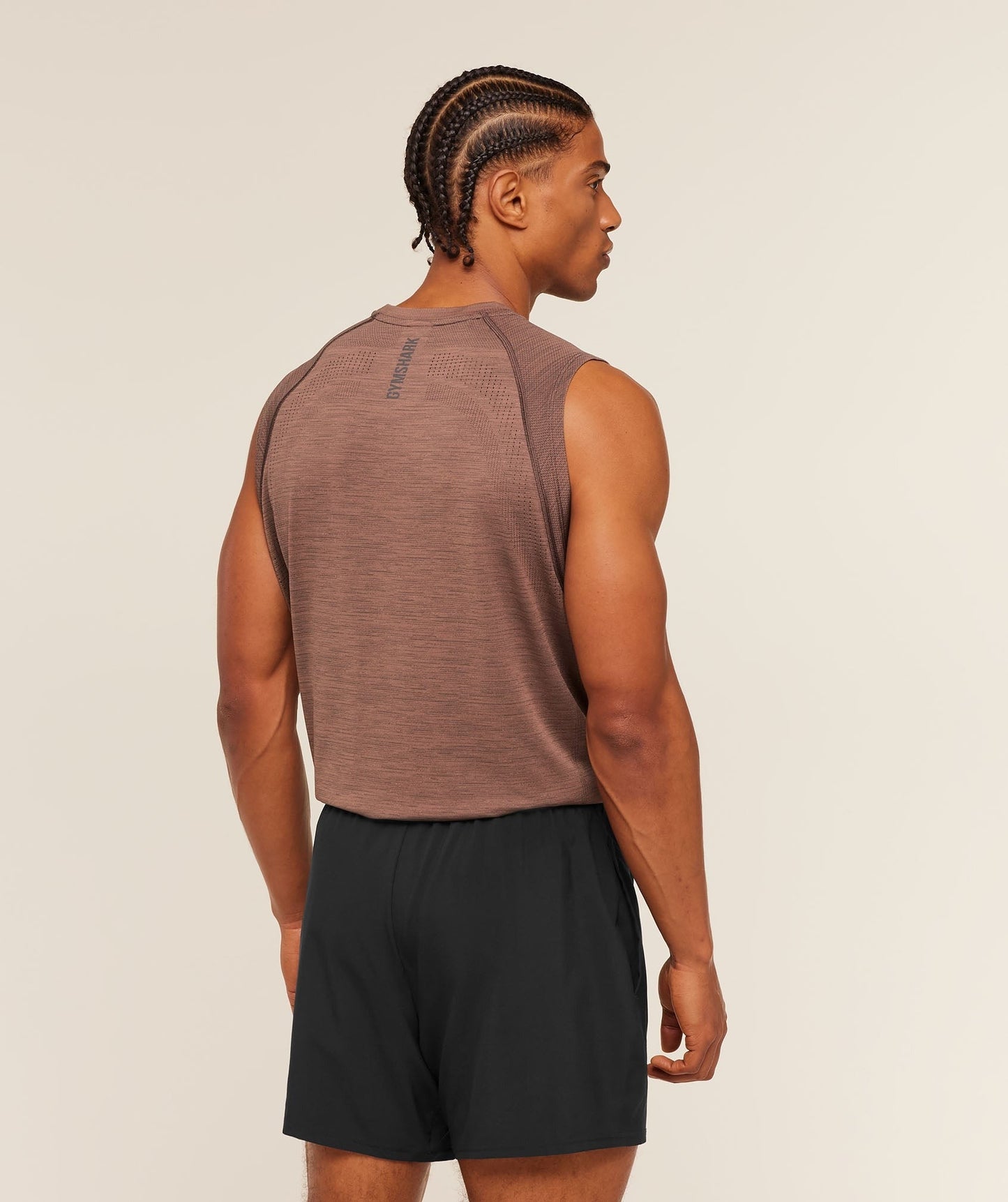 Gymshark Versatile Seamless Tank - Taupe Brown/Cool Brown
