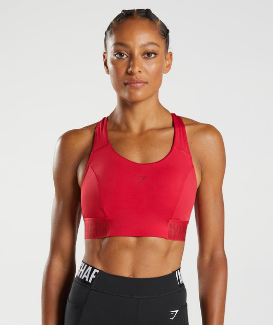 Gymshark Training Brandmark Sports Bra - Salsa Red