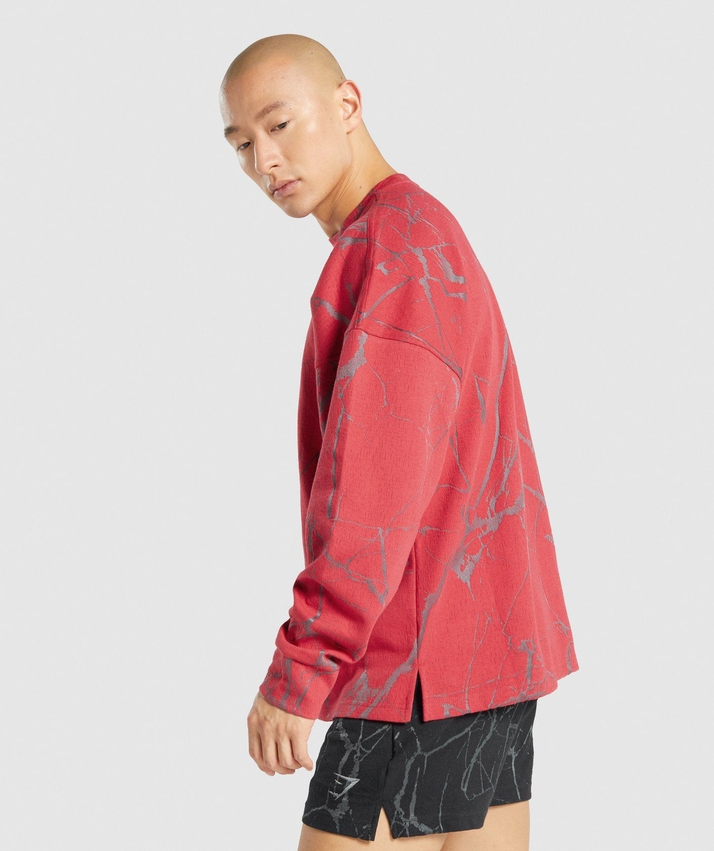 Gymshark Power Crew - Red Print
