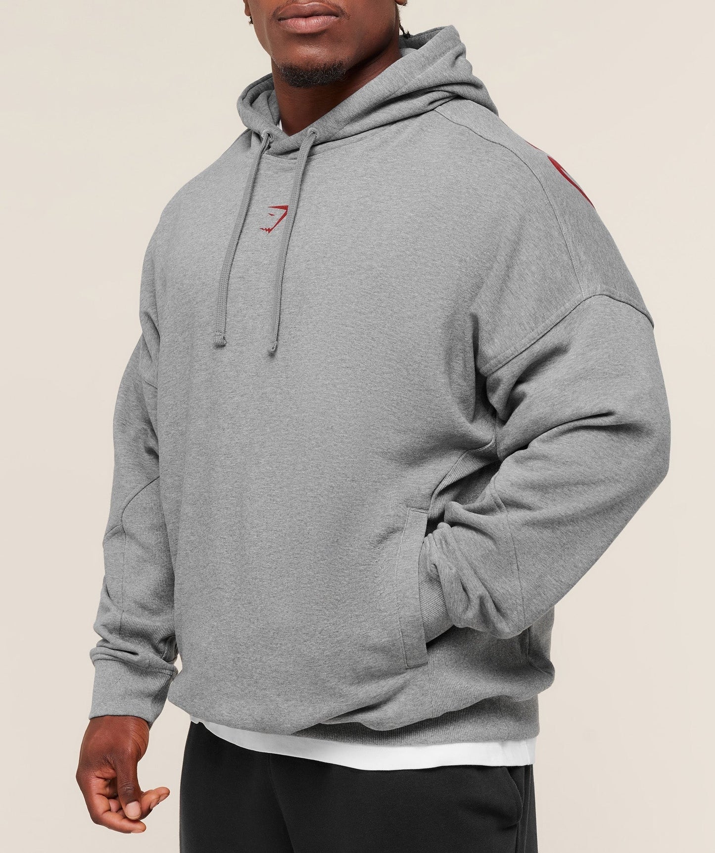 Gymshark Power Oversized Hoodie - Charcoal Core Marl