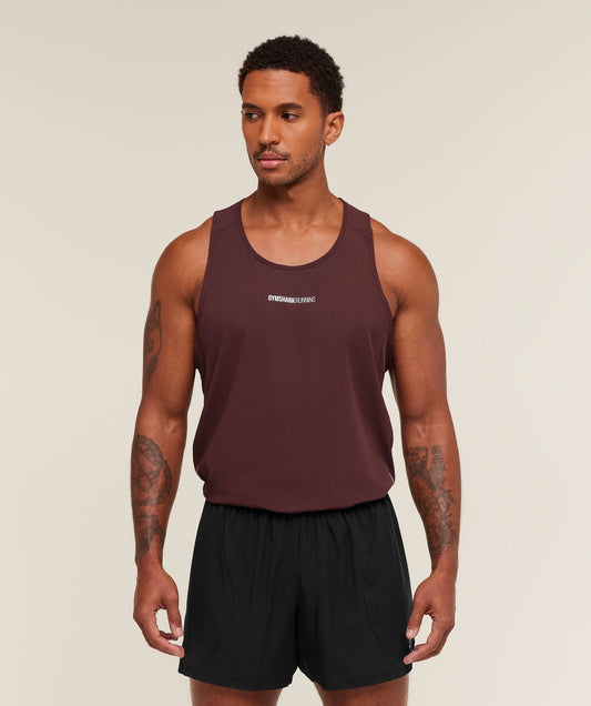 Gymshark Running Tank - Rich Maroon