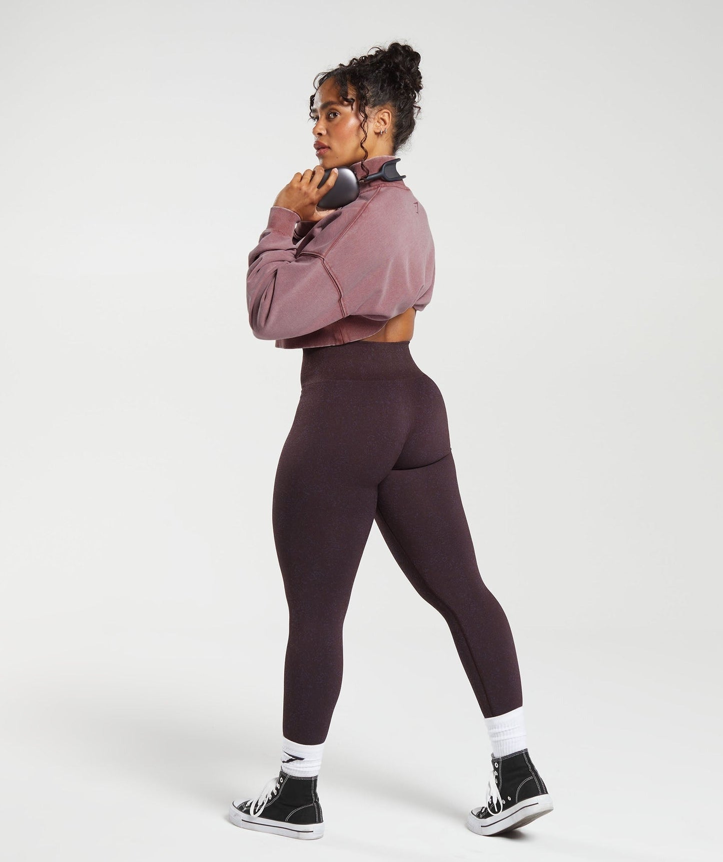 Gymshark Adapt Fleck x Whitney Leggings - Plum Brown/Dewberry Purple