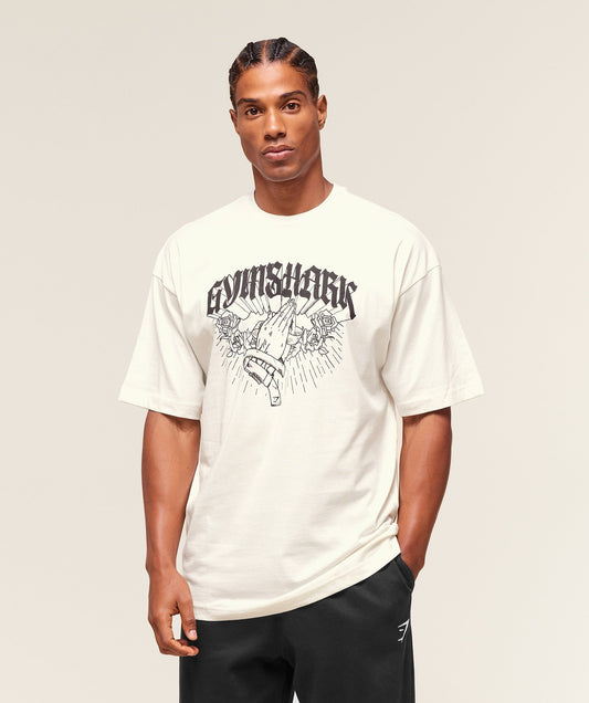 Gymshark Hispanic Heritage T-Shirt - Soft White