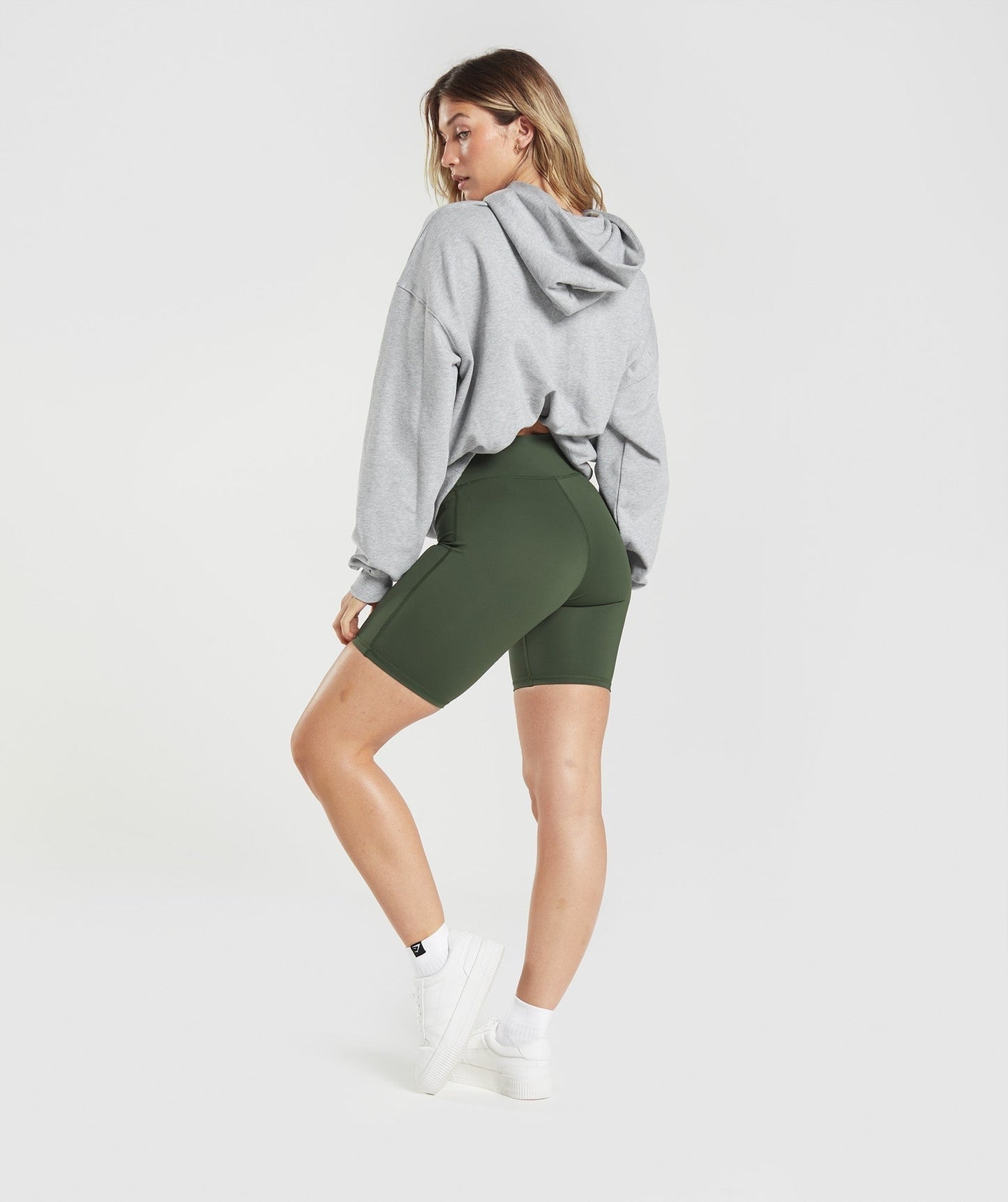 Gymshark Elevate Cycling Shorts - Moss Olive