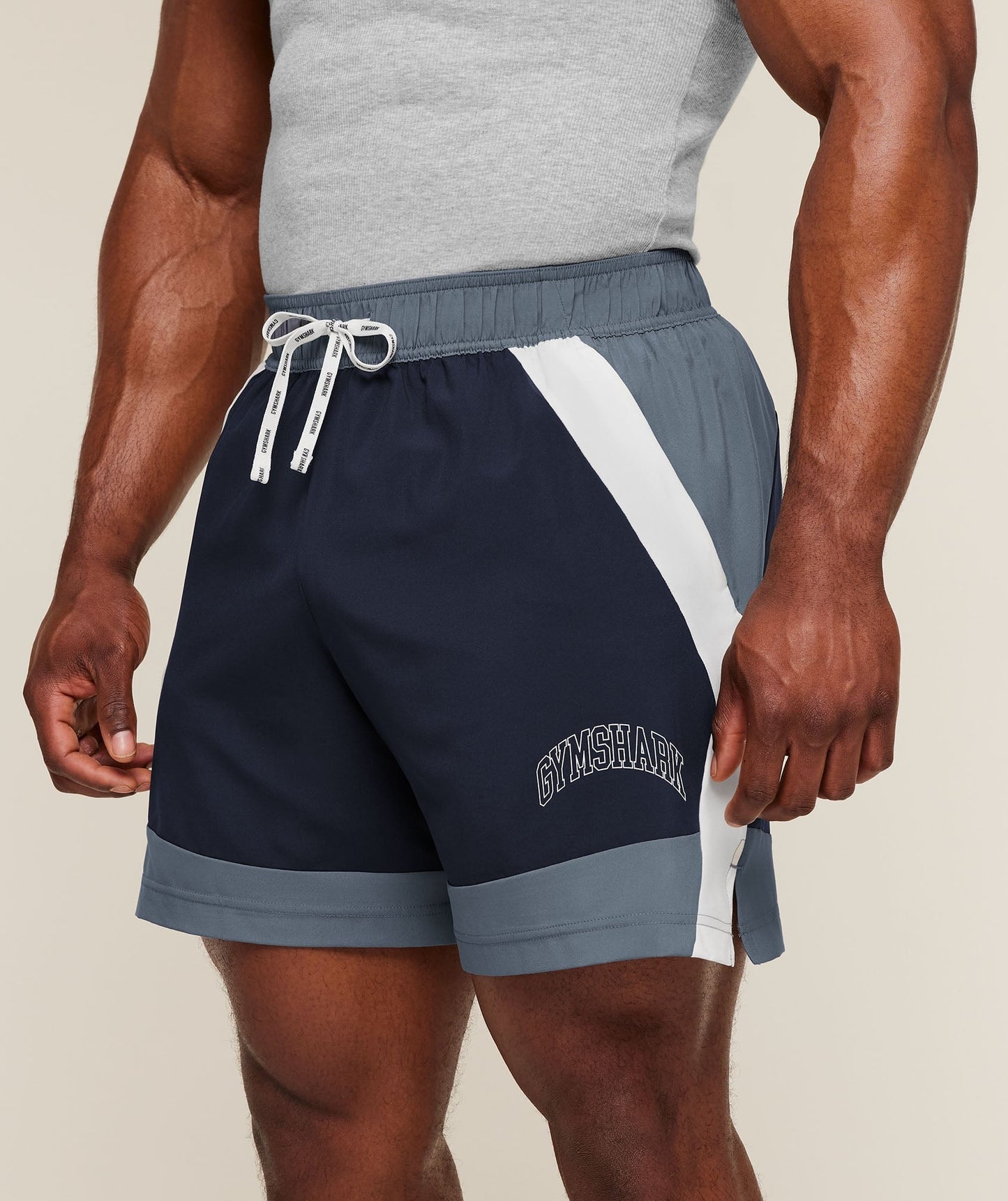 Gymshark Collegiate Tech Shorts - Iron Blue
