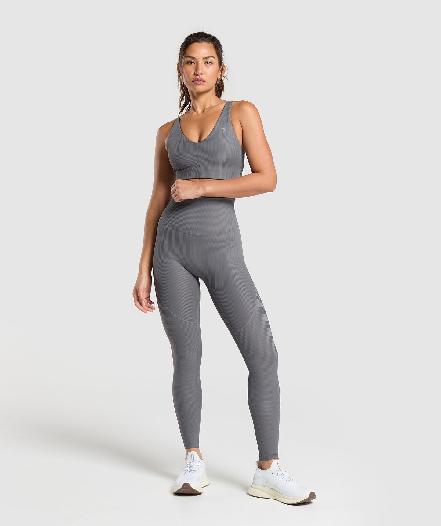 Gymshark Ribbed Legging - Brushed Grey