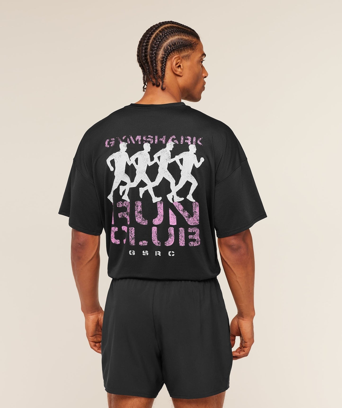 Gymshark GSRC Stencil Graphic T-Shirt - Black
