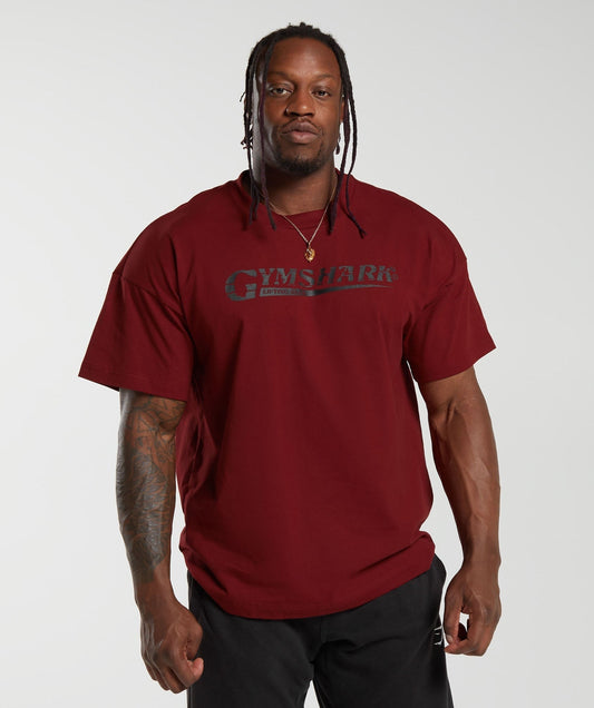 Gymshark Pump Cover T-Shirt - Spiced Red