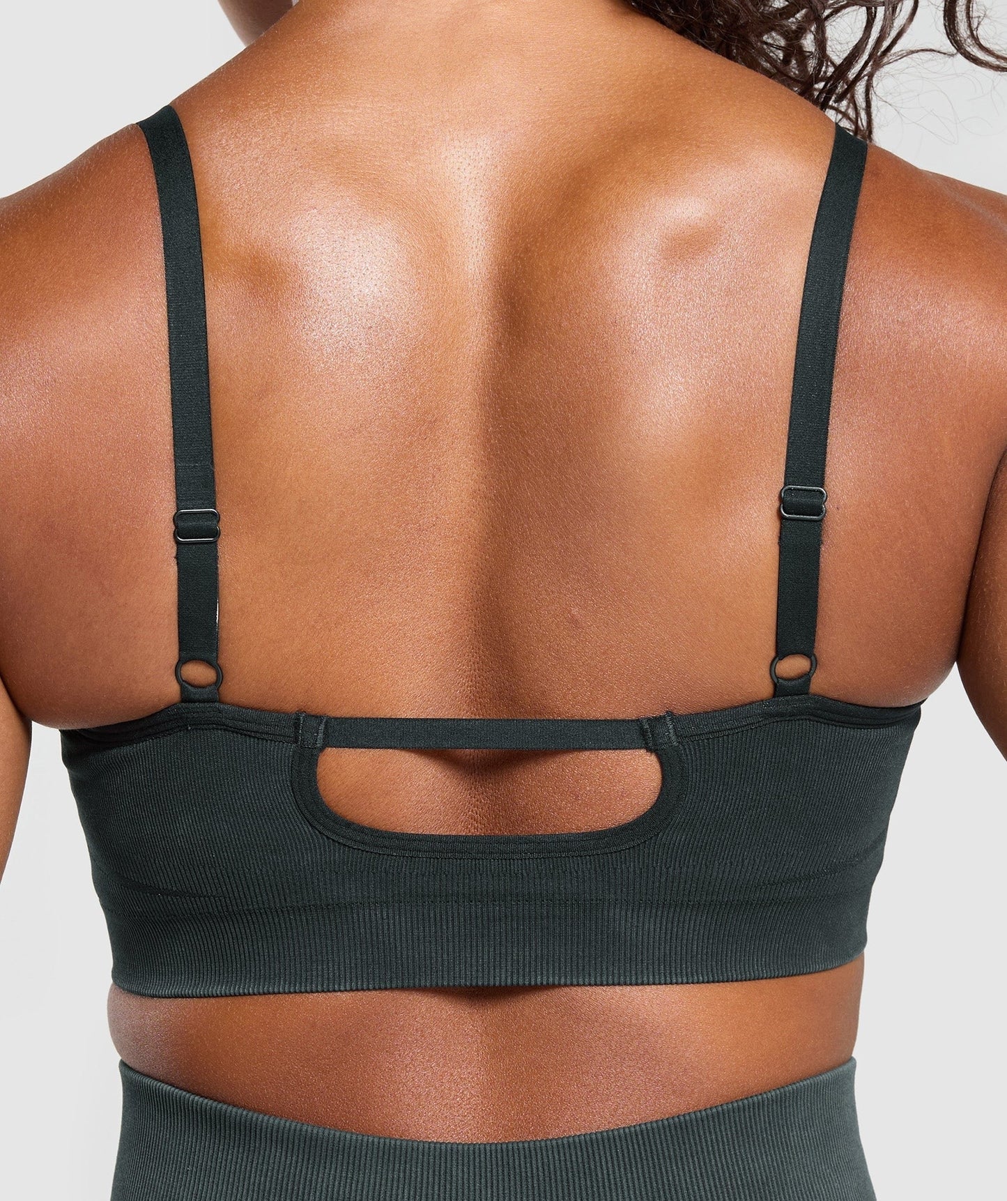 Gymshark Gains Seamless Washed Sports Bra - Black