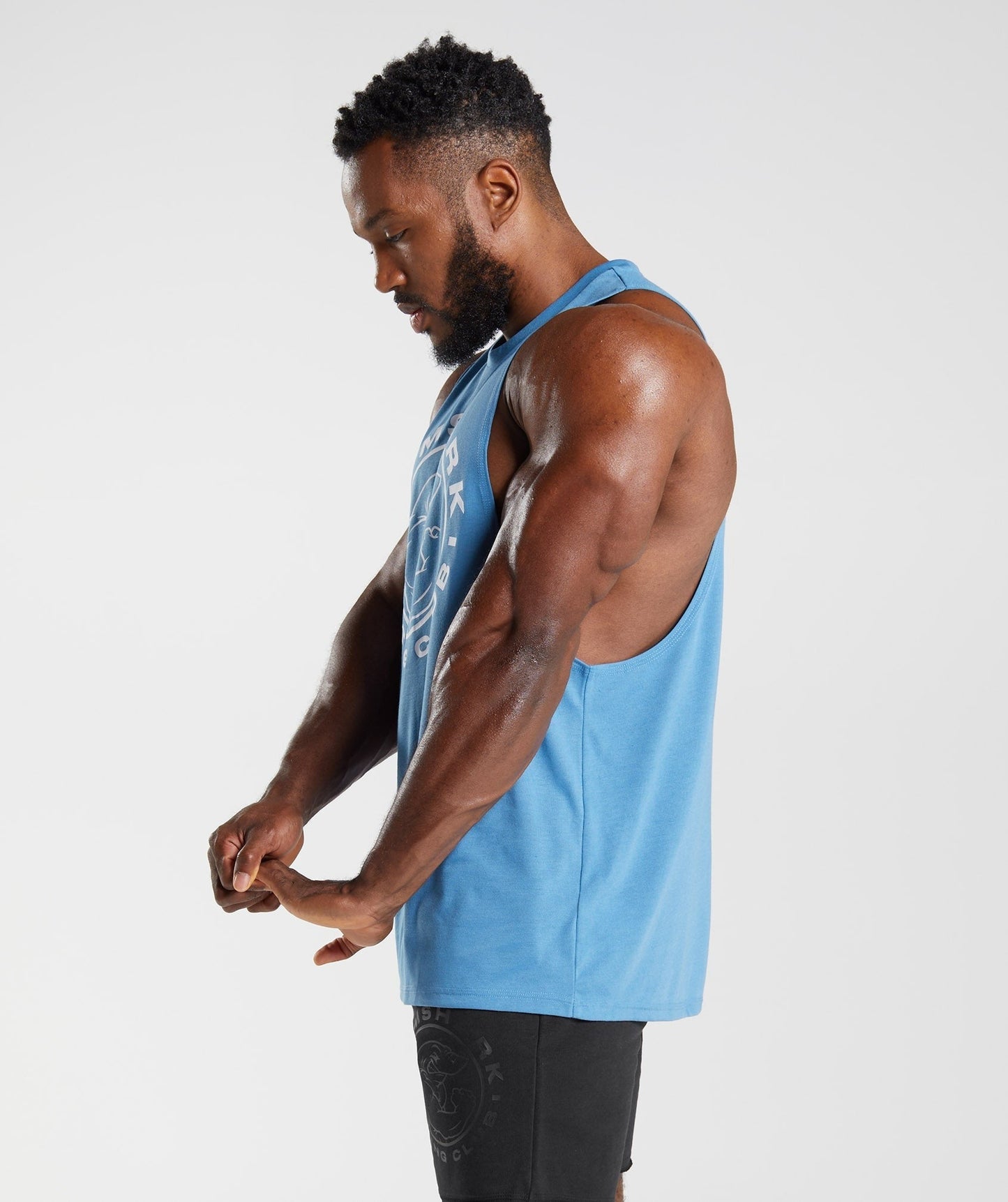 Gymshark Legacy Drop Arm Tank - Coastal Blue
