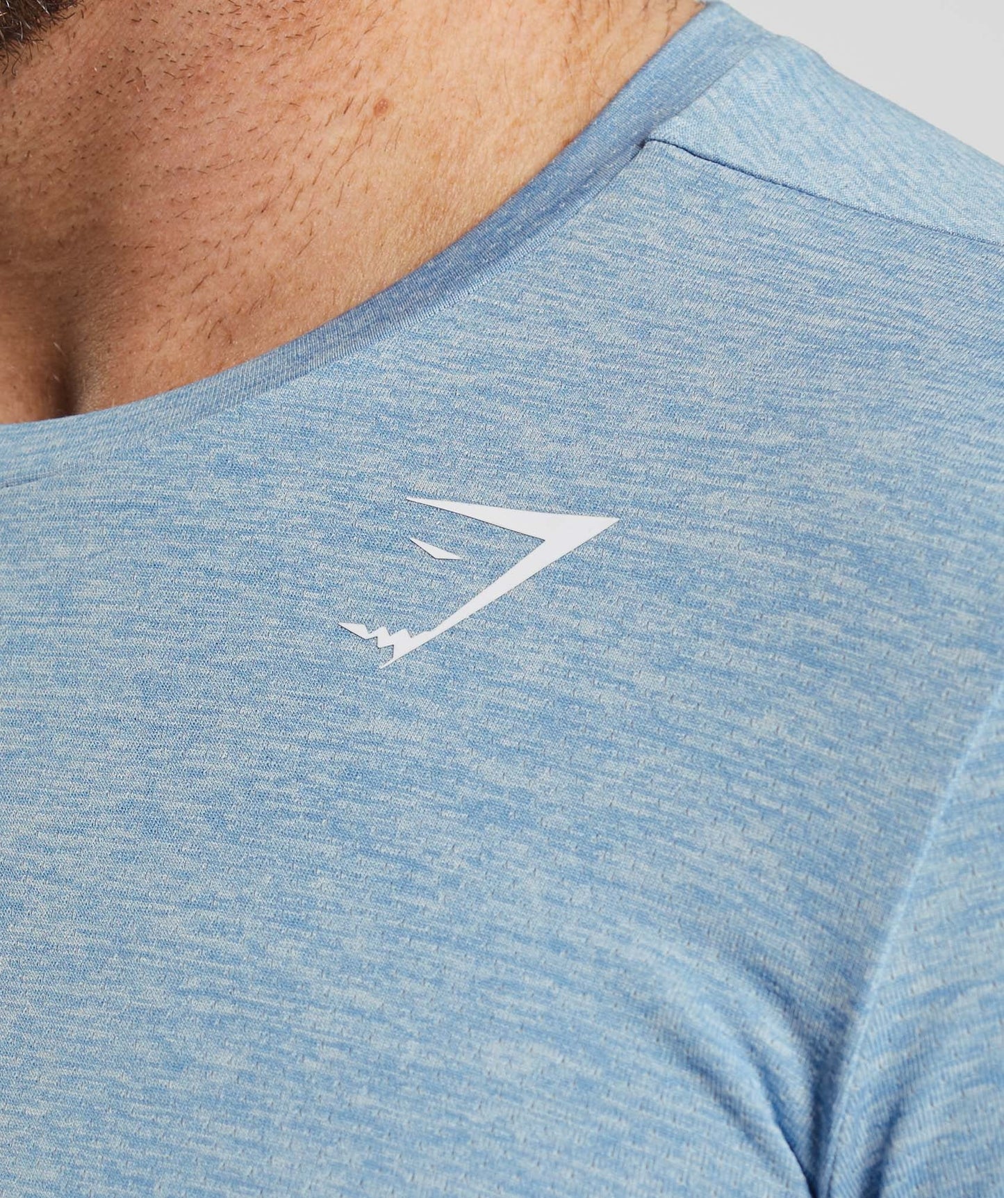 Gymshark Arrival Marl T-Shirt - Ozone Blue/Skyline Blue Marl