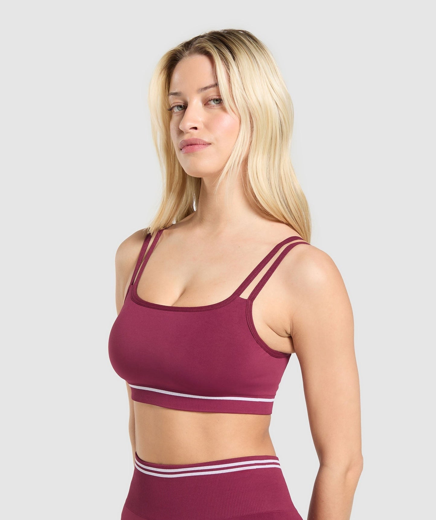 Gymshark Contrast Seamless Sports Bra - Strong Pink