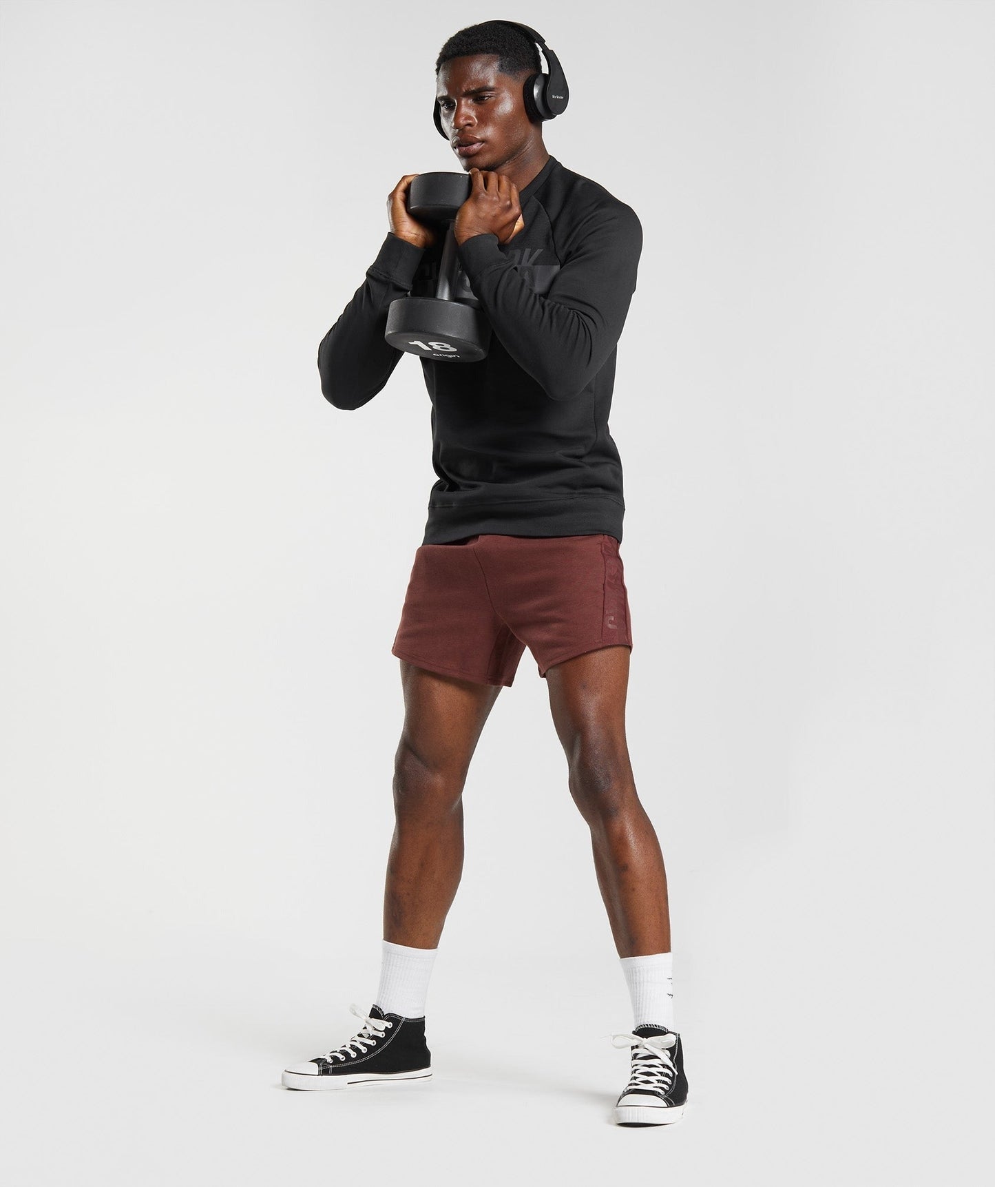 Gymshark Bold React 5" Shorts - Cherry Brown