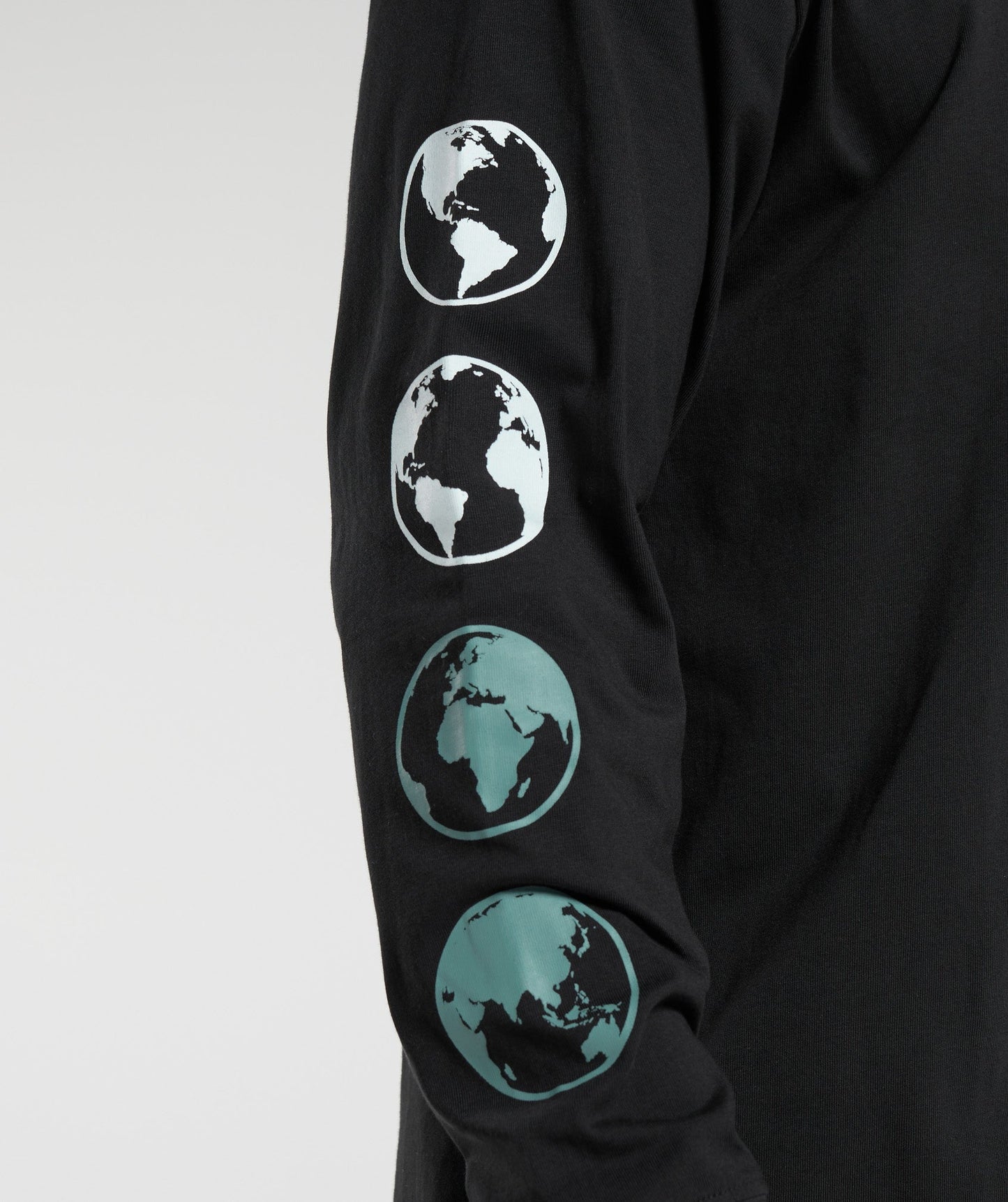 Gymshark Global Graphic Long Sleeve T-Shirt - Black