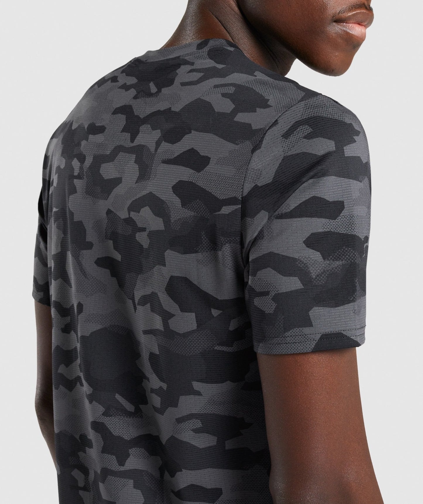 Gymshark Arrival T-Shirt - Black/Grey Camo