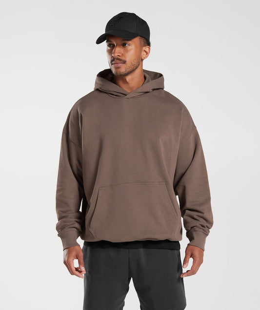 Gymshark Rest Day Essentials Hoodie - Truffle Brown