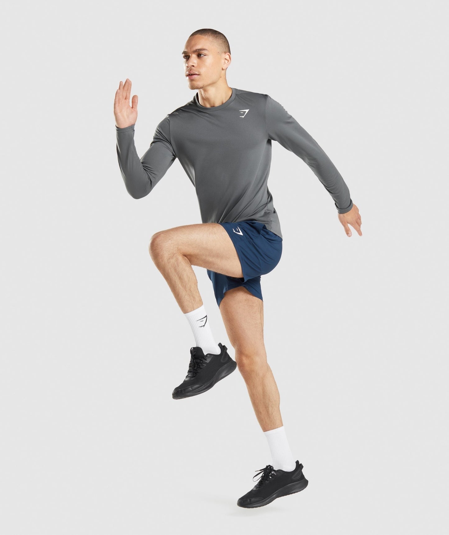 Gymshark Arrival Long Sleeve T-Shirt - Charcoal
