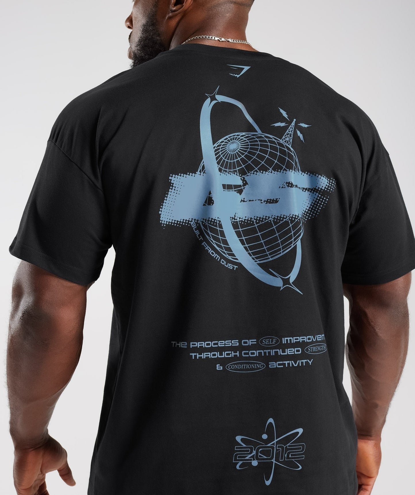 Gymshark Intergalactic Lifting Oversized T-Shirt - Black
