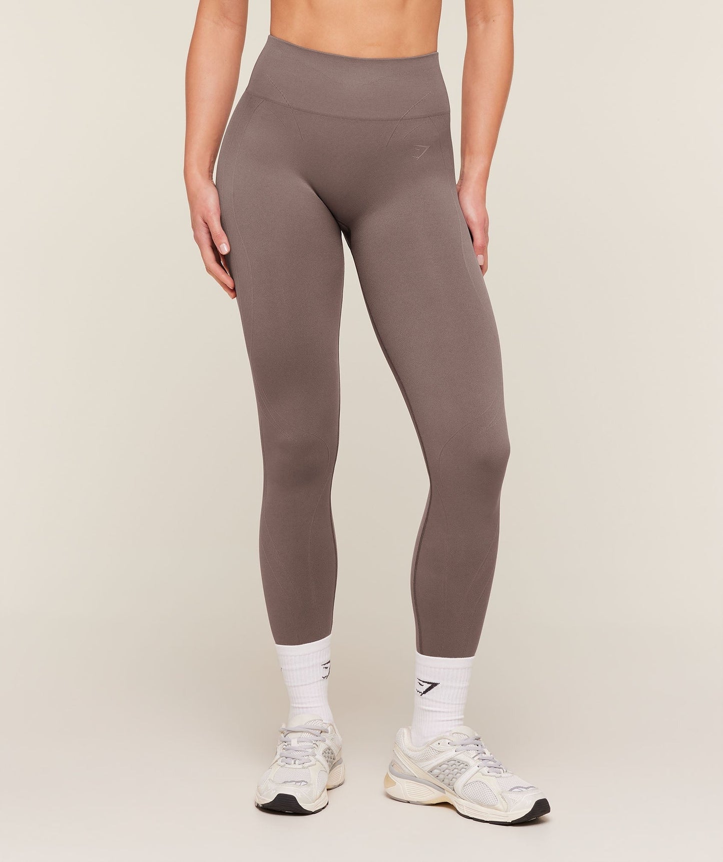 Gymshark Poise Seamless Leggings - Cool Brown