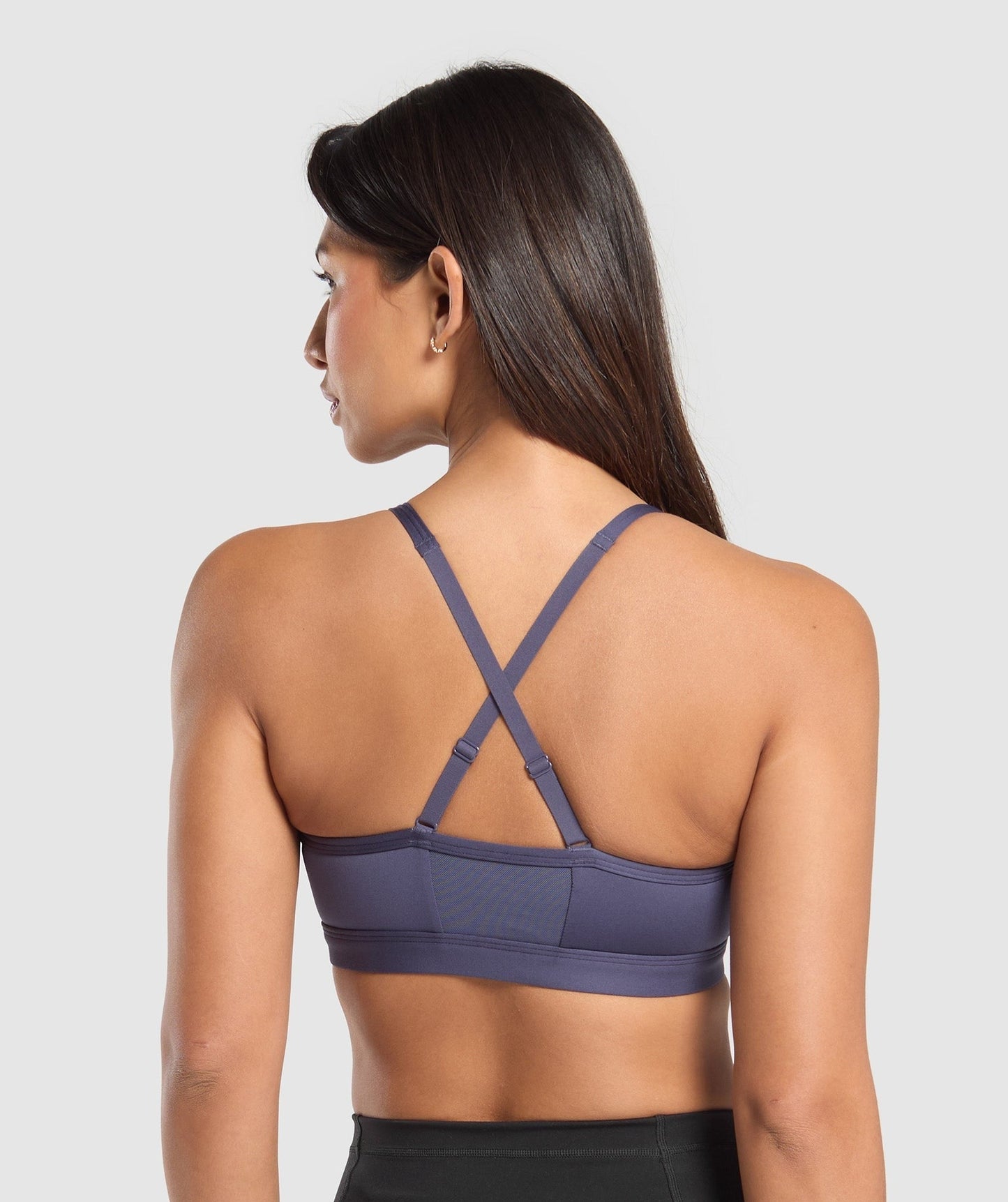 Gymshark Ruched Sports Bra - Weighted Purple