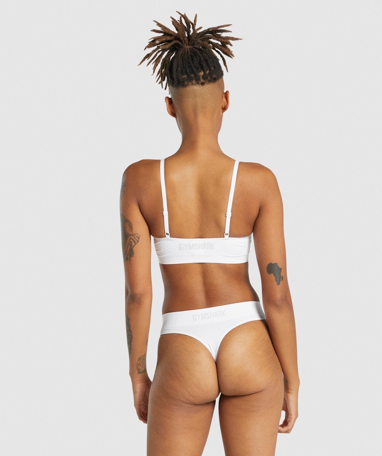 Gymshark Seamless Scoop Neck Bralette - White