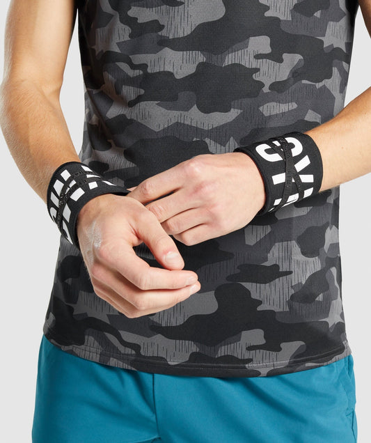 Gymshark Wraps- Smokey Grey - Black