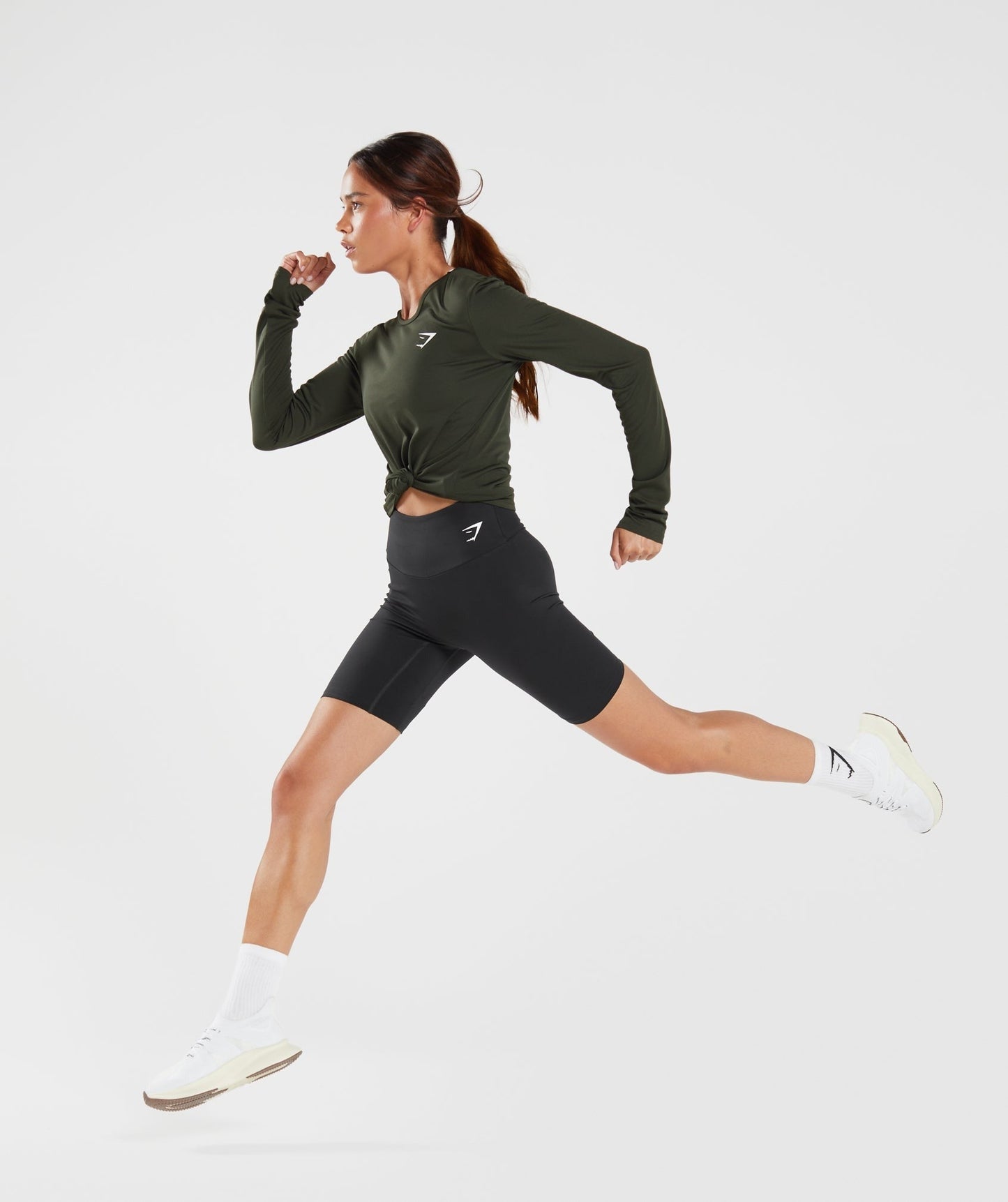 Gymshark Training Long Sleeve Top - Deep Olive Green